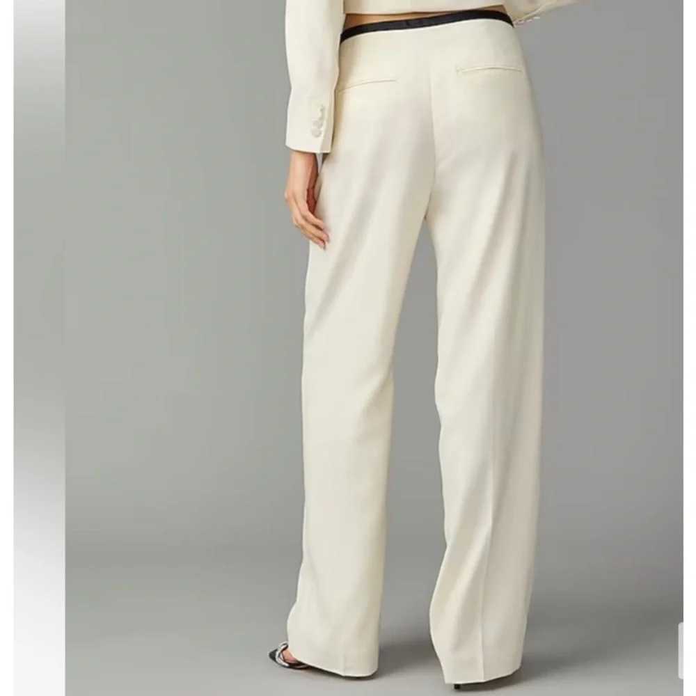 JCrew Collection pleated tuxedo wide leg pants; size 4; NWT - Picture 2 of 12